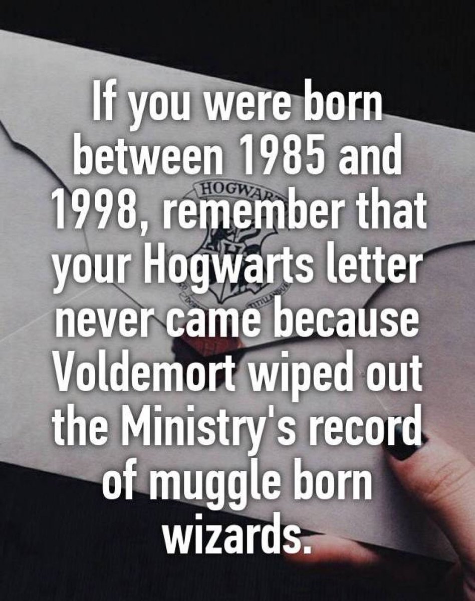 TheDailyHPotter's tweet photo. That explains why we never got our Hogwarts letter ✉️ https://t.co/HXtYmEDkkb