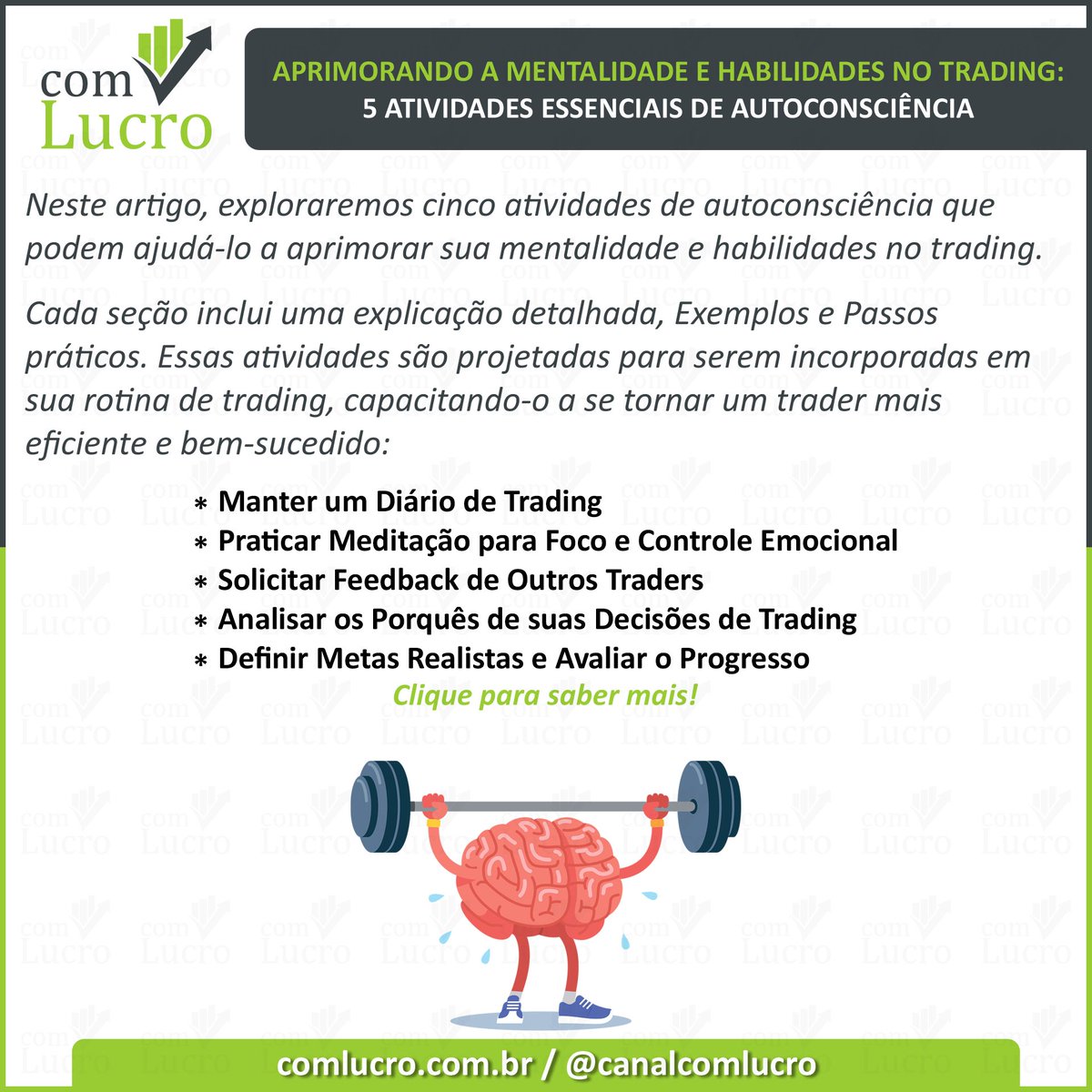 comlucrotrader's tweet photo. https://t.co/cosmMcQjhb
#Trading #Autoconsciência #ControleEmocional #GerenciamentoDeRisco #MetasRealistas #MeditaçãoConsciente #ComLucro #LivrosDeTrading #DicasDeTrading https://t.co/gOs0G6m6OY