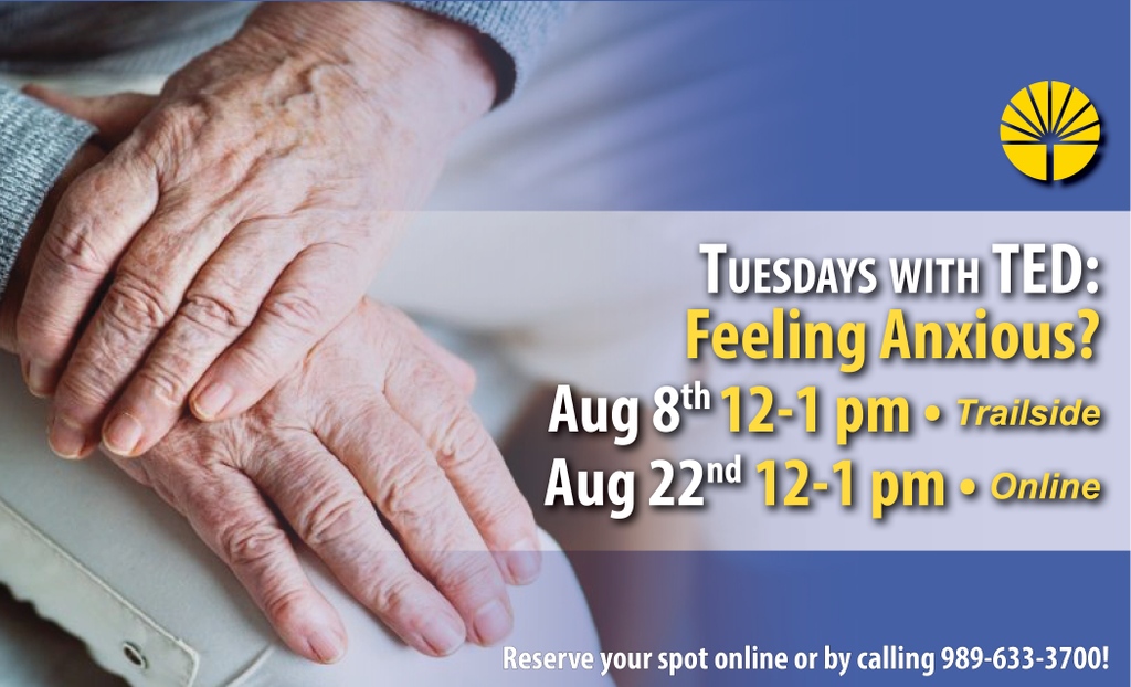 SeniorServing's tweet photo. Join educator Mike Trebilcock to watch TED Talks (typically 10-20 min ea.) and participate in a lively discussion about the ideas presented! This month we'll learn more about "Feeling Anxious." https://t.co/XerzSDOfyX https://t.co/hZNW4abv9R