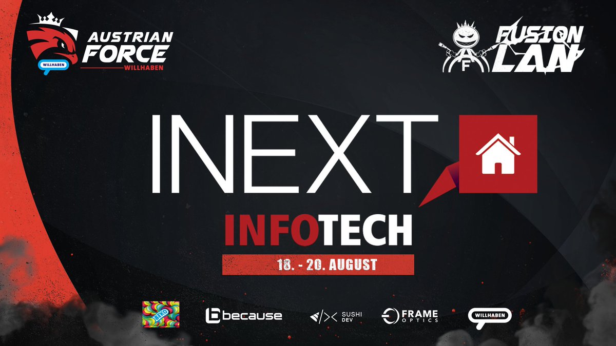 AustrianForce's tweet photo. Durch Infotech bekommen wir eine der wichtigsten Sachen für unsere #FusionLAN - stabiles und blitzschnelles Internet über Glasfaser, damit wir ohne Lag zocken können. Danke für eure Unterstützung!
#AFWILL👑 https://t.co/YvwA12u1hQ