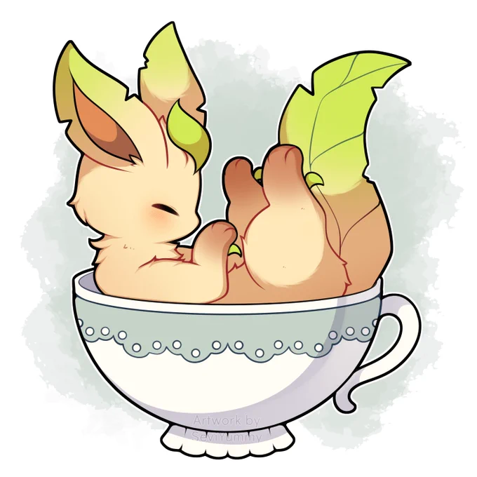    Leafeon tea cup  