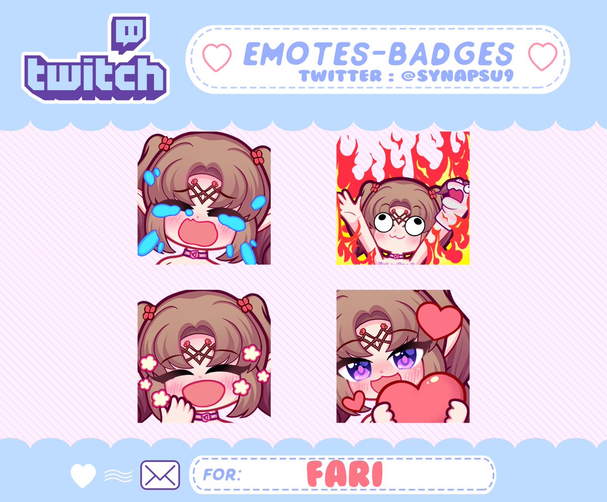 Synapsu9's tweet photo. come back for long time >w<
 more cutiee emotes batch for my  beloved clients :3 i was so happy that they love my work and keep supporting me :3 ♥️
my commission still open :3 ,please DM me if you interested . also retweet are appreciate🌟 
#emoteartist #emote #Vtuber #Commission https://t.co/wBsDyvSNP4