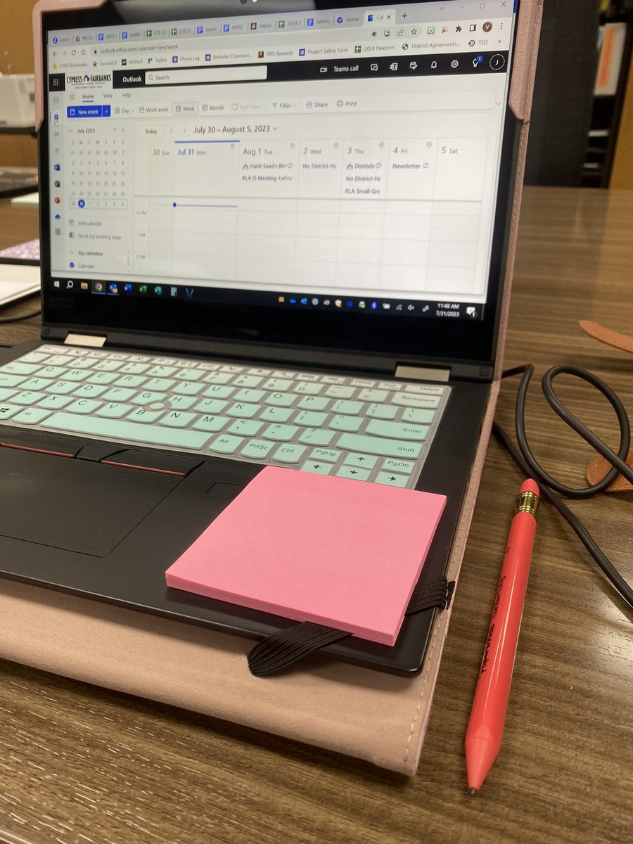 Virginia_Stout's tweet photo. My @PaperMate pencil is helping me make notes to update our school calendar online today. 

Every week will have a PaperMate pencil update. Stay tuned. 

#Monday
#Pencil https://t.co/0ivpjExSaW