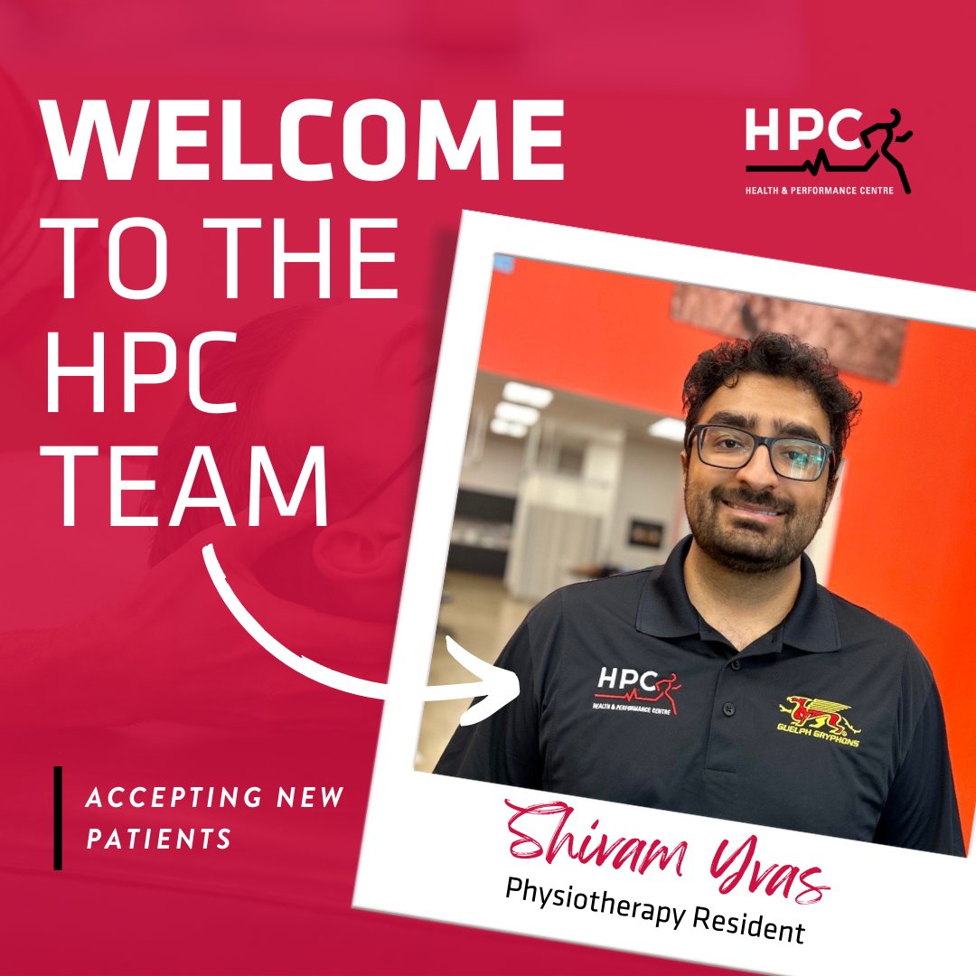 We'd like to welcome Shivam Yvas to the HPC #Guelph #Physiotherapy team! ⁠
⁠
Learn about Shivam → wellness.uoguelph.ca/hpc/hpc-servic…
⁠
Shivam is accepting new clients. Phone 519-767-5011 x1 or email hpc@uoguelph.ca to book an appointment.