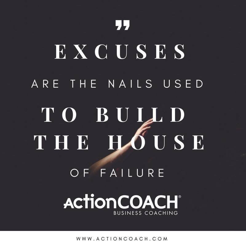 According to Don Wilder, “Excuses are the nails used to build a house of failure”. 

Do not be that person to keep making excuses and not taking responsibility! Change now and push past the chains of failure!