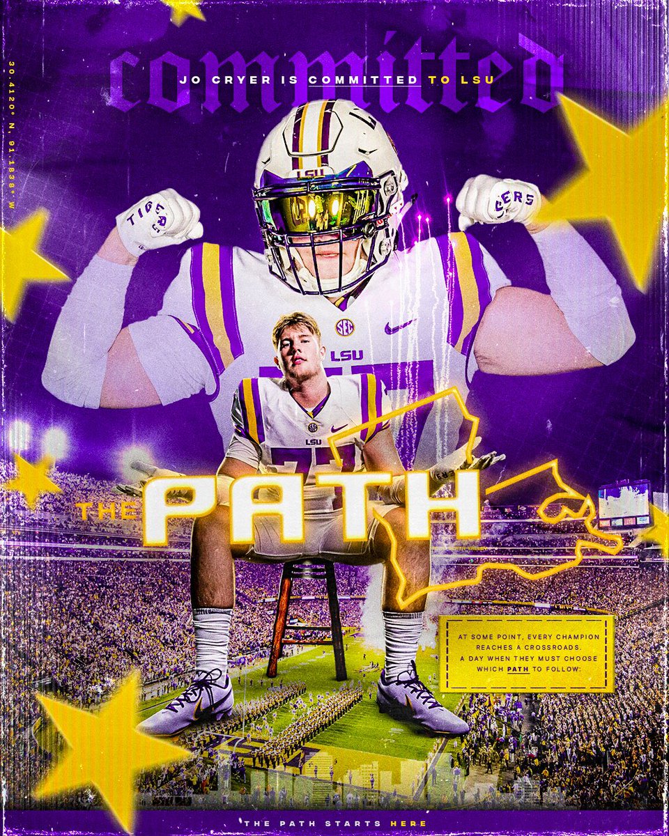 JoBighossCryer's tweet photo. First off I would like to thank god for putting me in this position!! I also want to thank my family for helping me out through this process!!! With that being said I’m a 100 % committed to Louisiana  State University!! #GeauxTigers 🐯#YeahChief https://t.co/f9w8D05esq