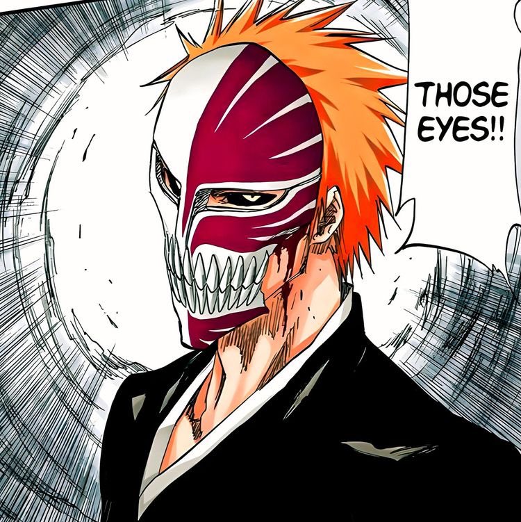 Ichigo Drawing Hollow Mask