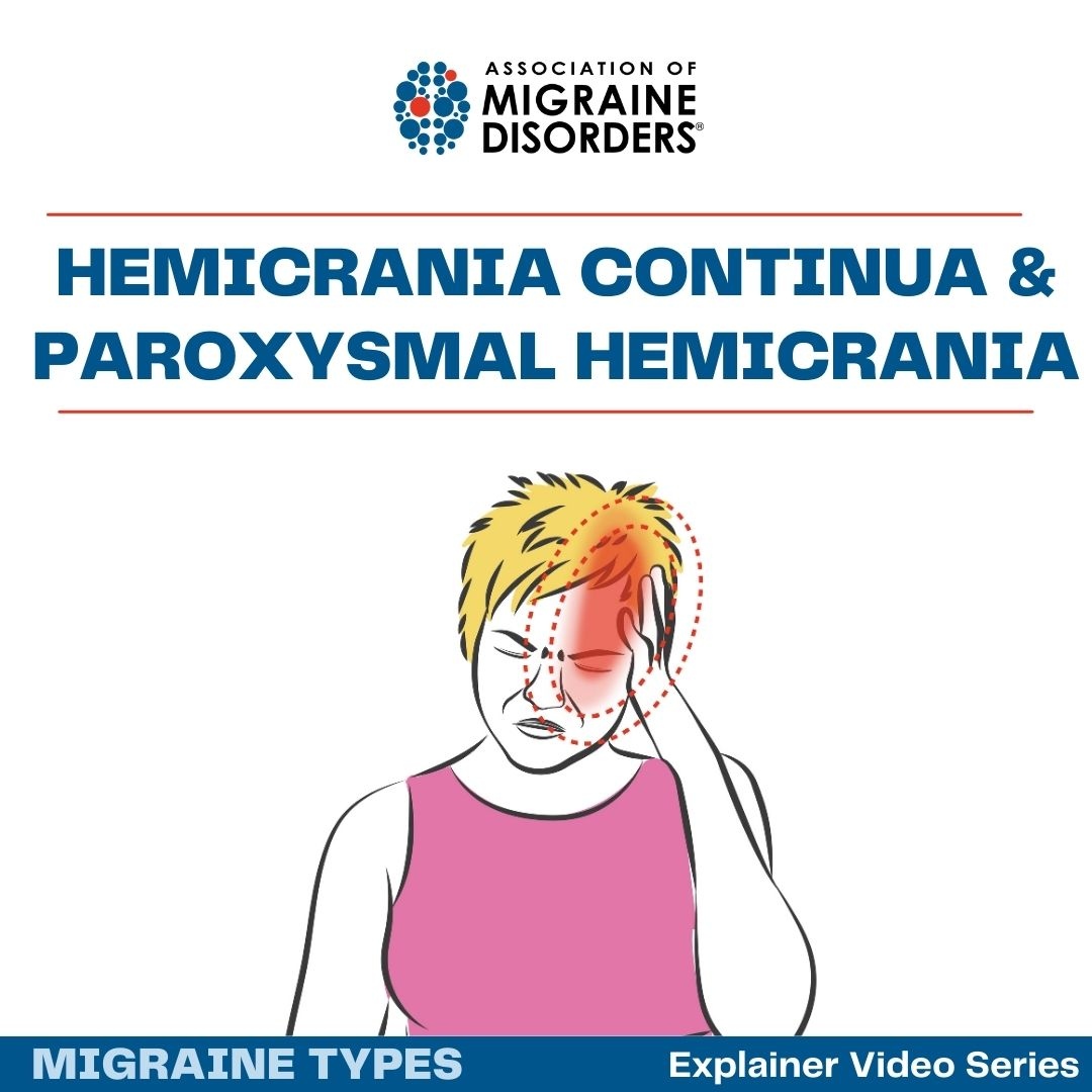 MigraineDisordr's tweet photo. What is Hemicrania Continua and Paroxysmal Hemicrania? What are the differences? What treatments are generally recommended? Learn the answers to these questions and more by watching our explainer video or read the transcript. 

Learn more: https://t.co/HBwggdauhL https://t.co/KhVPqe27dz