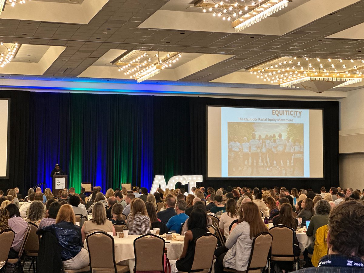 TripshotInc's tweet photo. Excited to start @ACTNational ACT International with a thought-provoking first session on racial inequality in transit from @equiticity's Olatunji Oboi Reed. #TDM #TransportationEquity #ACT23 https://t.co/hHq35vm2Il