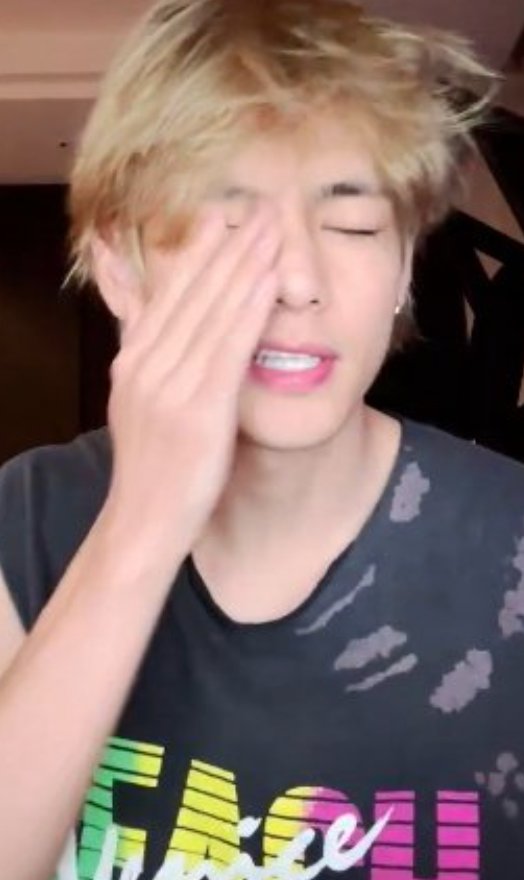 islandbreezed's tweet photo. the blonde hair..... the venice beach tank top..... taehyung is exuding kenergy. i hope he knows he is kenough https://t.co/3MzOGLvj3n