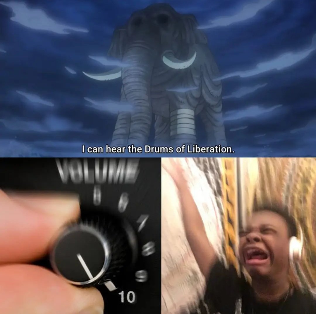 Damn!! You won't believe that's still drumming into my mind #OnePiece