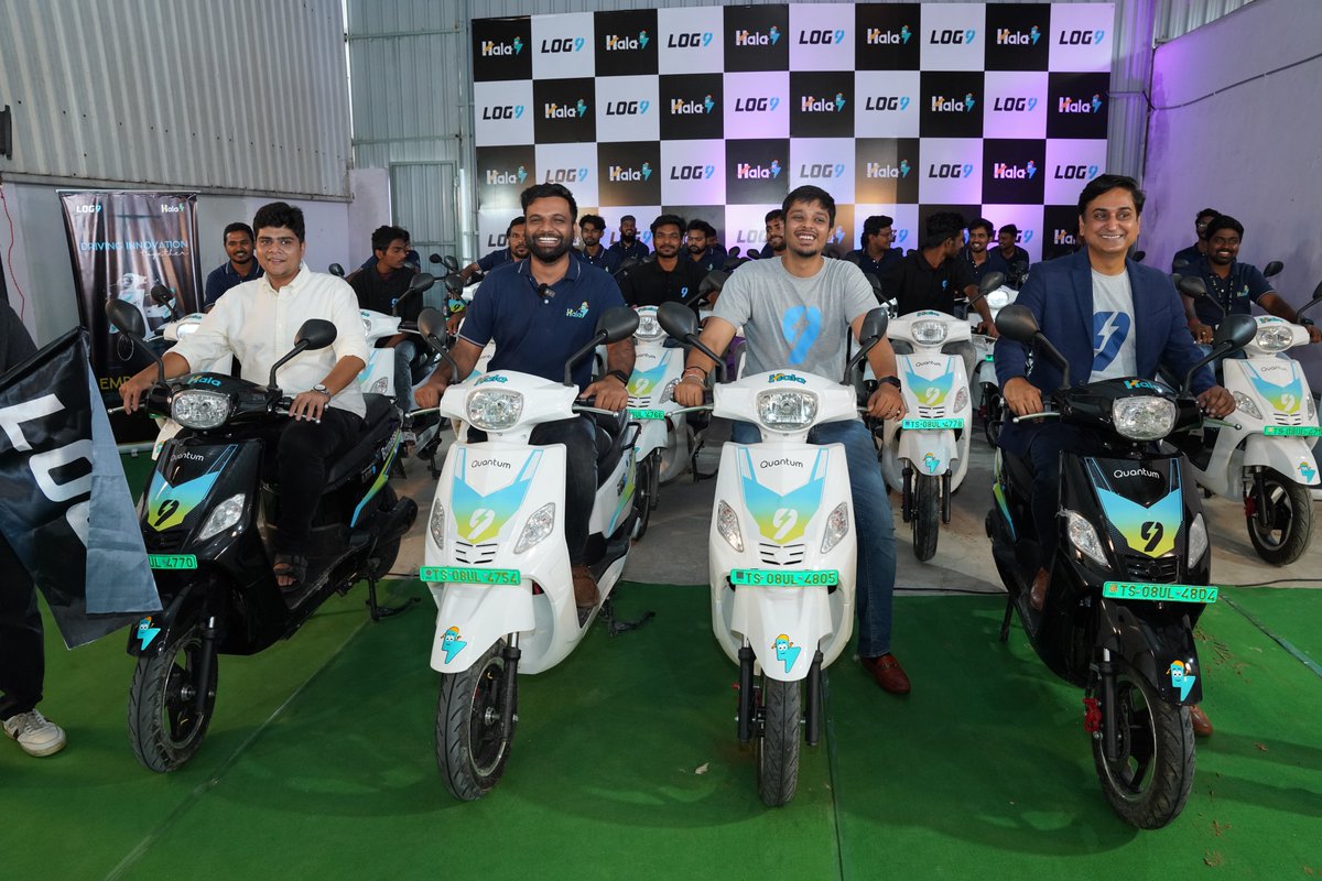 HalaMobility's tweet photo. 🚀Getting to you India's fastest charging electric vehicle, full charge in just 12 mins.🛵We have joined forces with @log9materials & @quantum_energy_india, ready to revolutionise electric mobility.
#HalaMobility #Log9Materials #EVRentals
Read more at: https://t.co/BmsUXFLOJc https://t.co/rNTEjZc8YW