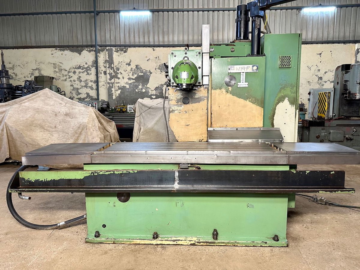 LibertyMetMach's tweet photo. Bed Milling Machine - MRF Spain - Table 1760 mm x 450 mm
#bedmilling #bedmill #bedtypemills #milling #millingmachinery #millingmachine #millingmachines #millingtools #millingcutter #manualmill #universalmill #madeinspain #spanishengineering #mrfspain #machining #machinist https://t.co/HEDelS367w