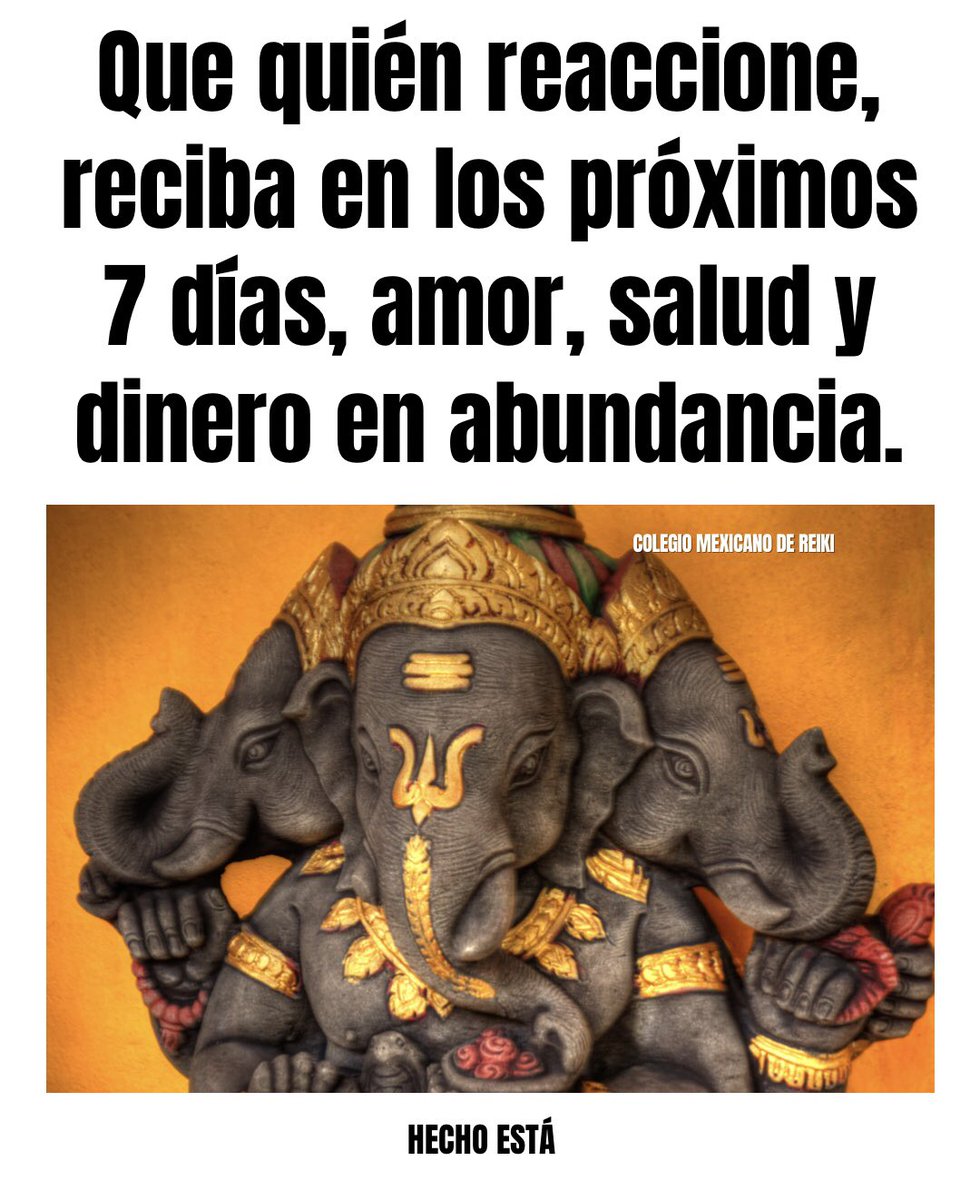 Que quién reaccione, reciba en los próximos 7 días, amor, salud y dinero en abundancia.

#saludmental #salud #amor #señales #pazmental #armonia #paz #prosperidad #saludemocional #señalesdeluniverso #colegiomexicanodereiki #equilíbrio #amorincondicional