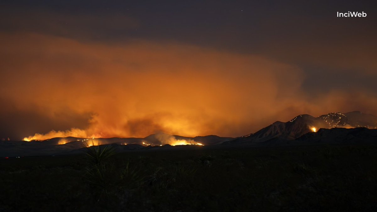 NewsTalk780KOH's tweet photo. Knock On Wood: #NorNev has been spared its share of summer wildfires so far, but our friends down south are battling the #YorkFire that crossed into Southern Nevada &amp; is now estimated at 77,000 acres &amp; 0% containment. https://t.co/16uJkzbW0k #KOHNews #NevadaNews https://t.co/C7YfAdWk5s