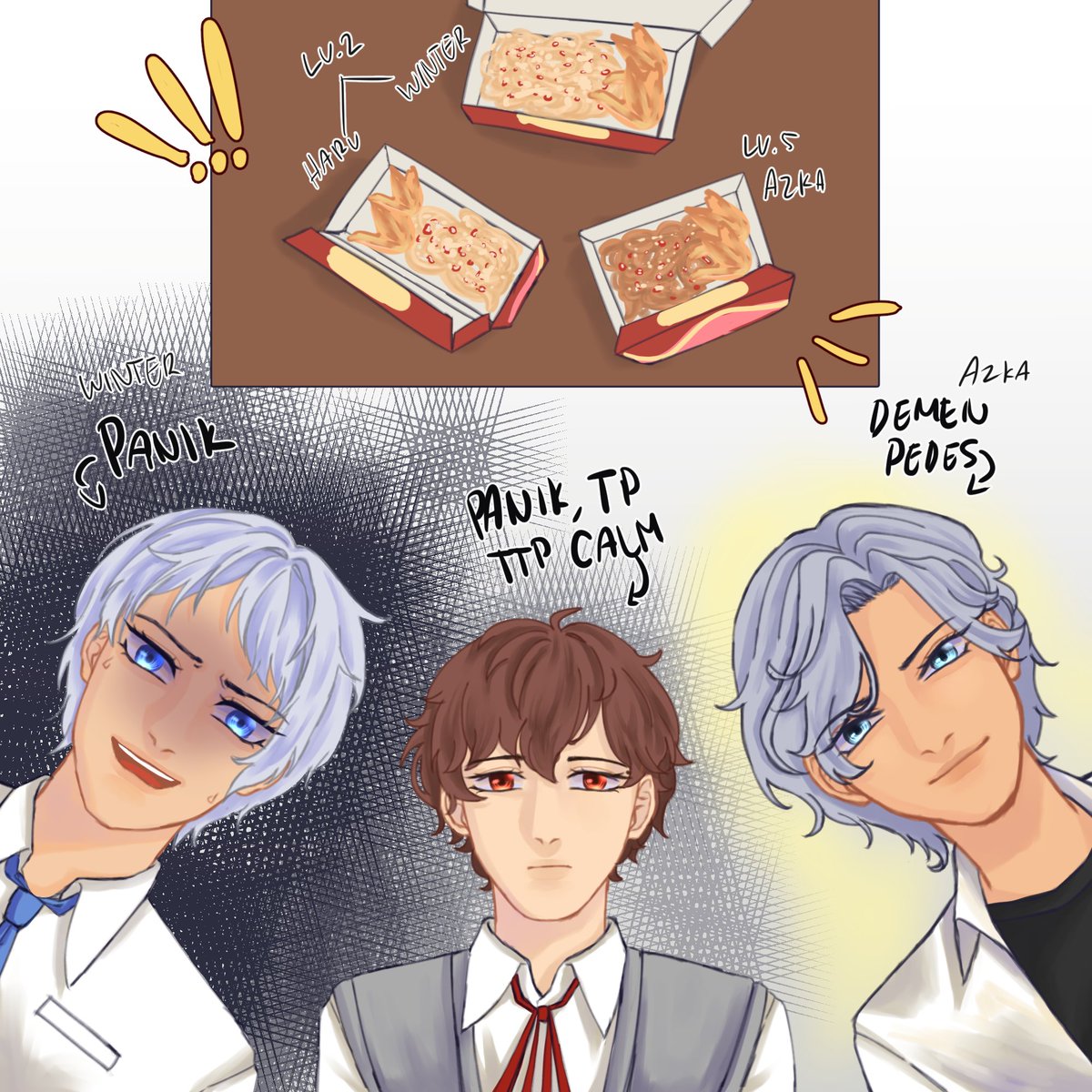 Kivally_'s tweet photo. The boys trying gaco(r)an
#artidn #FriendshipDayWithOCP #kivallocs
Special tag untuk @hayytsuharu trims anakny sudah mw dipinjamkan MAAF klow wajahny polos bngt😭🙏
Bonus Haru kepedesan https://t.co/TQ7IcSMOTR