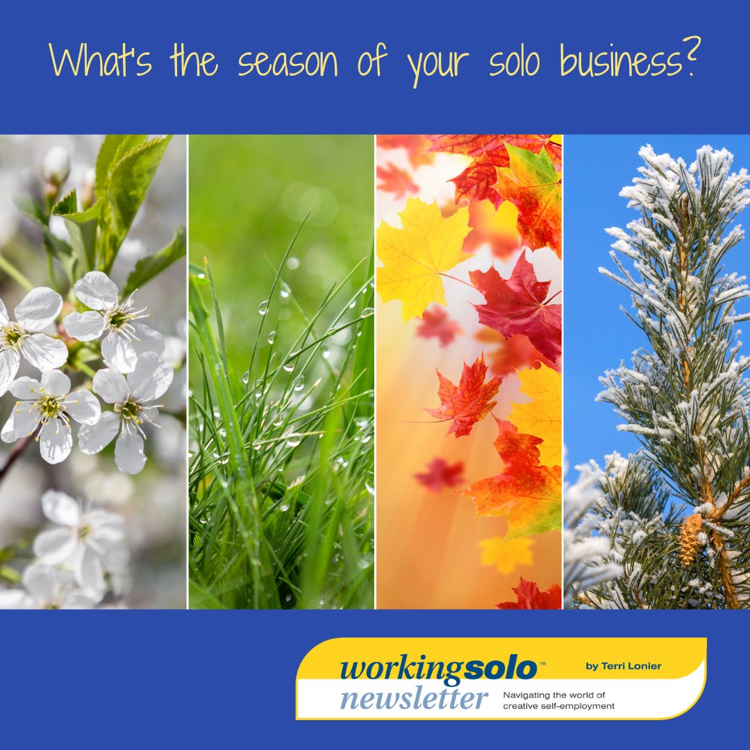 In working with thousands of solopreneurs, I've discovered that projects are like seasons of the year. 

Recognizing these phases can improve your decision-making and keep you on track for success.

It's the topic of tomorrow's Working Solo Newsletter. workingsolo.substack.com