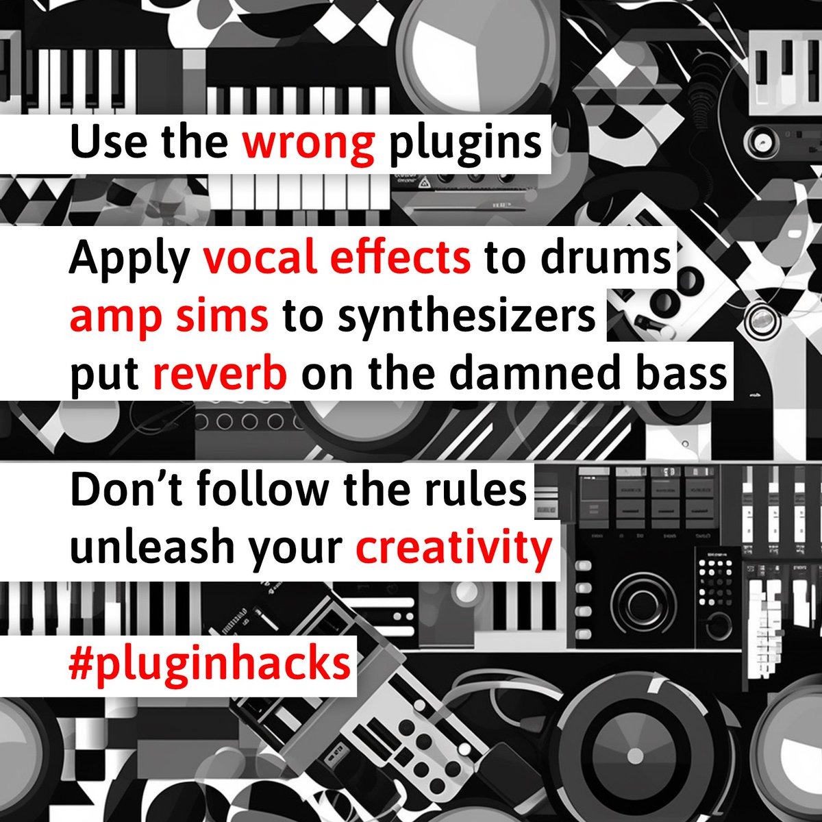 AudioPluginGuy's tweet photo. Use the wrong plugins... #pluginhacks https://t.co/nLNOd6SPrX