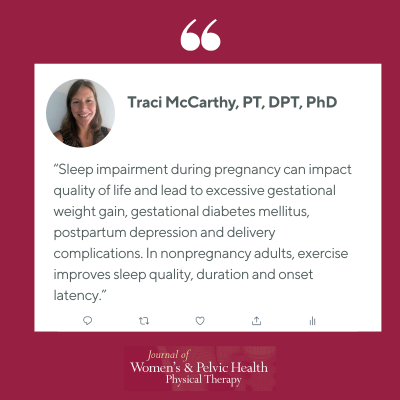 Click to read this The Effects of Exercise on Sleep During Pregnancy: A Systematic Review and Meta-Analysis &amp; the rest of our current issue. 

And be sure to like, save and share with your clinician friends and community to support pelvic health research!
bit.ly/3DzXFF8
