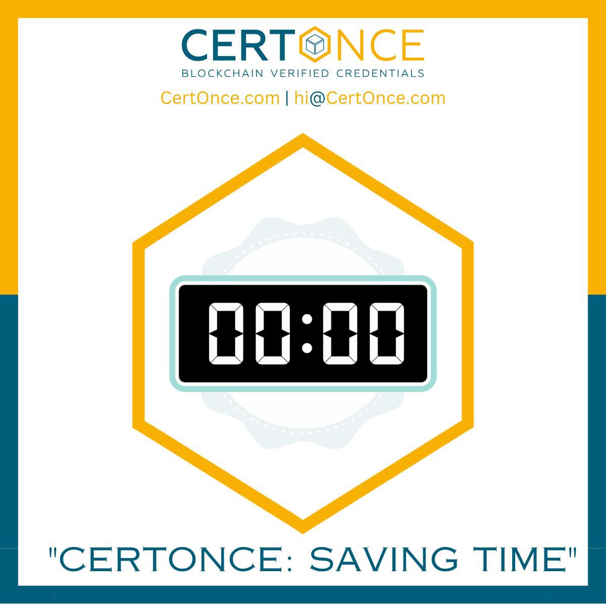 CertOnceInc's tweet photo. Why opt for CertOnce? Here's a statistic that speaks for itself! #CertOnce #CostEffective #TimeSaving https://t.co/IvCEjnwH2m