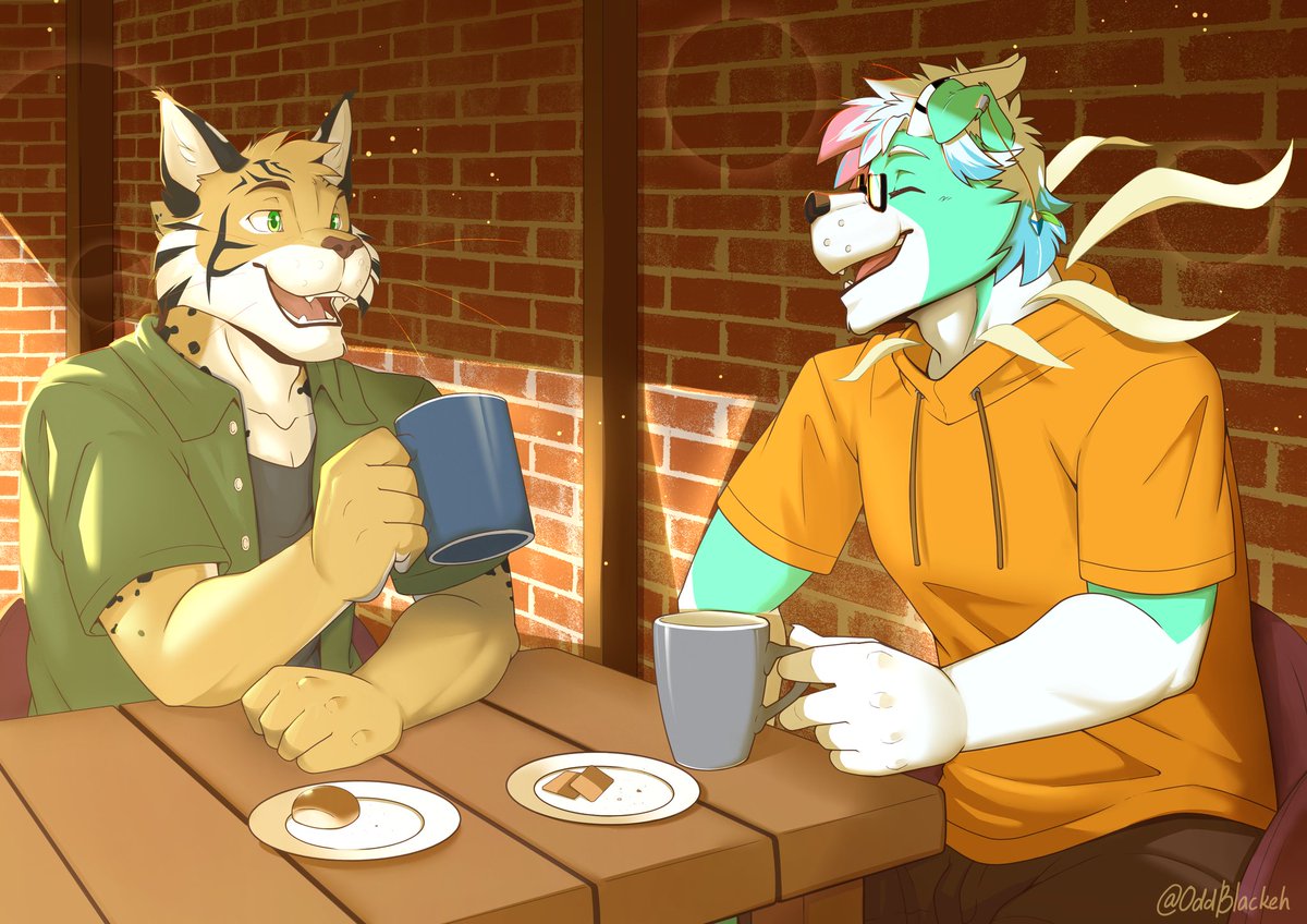 A cute commission for <a href="/pithenithil/">Pithenithil Langhwenethuil</a> 
Featuring one of my OC Isaac