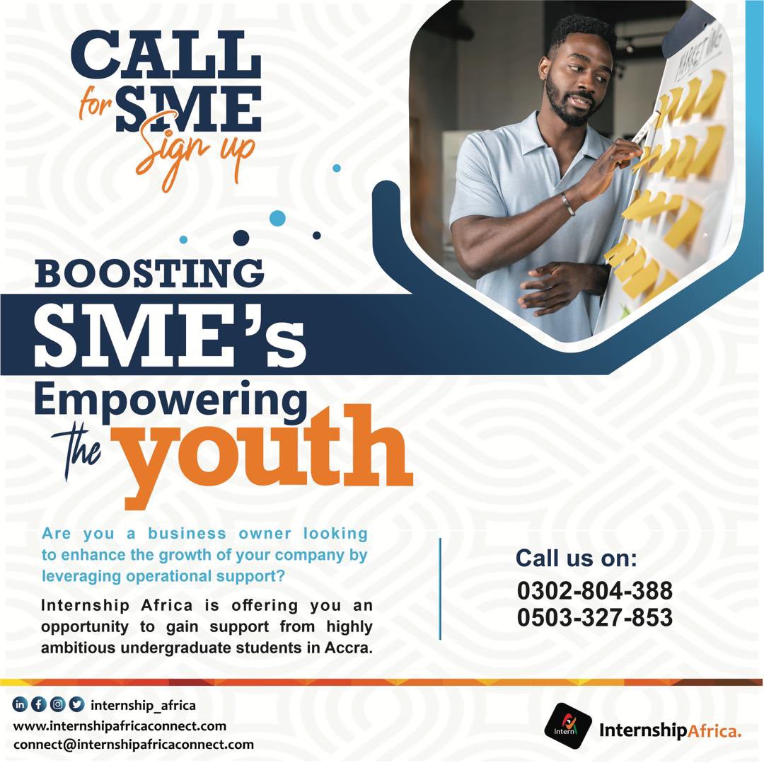 _internshipA's tweet photo. 📢Calling on SME’s! 🤝🎓Let’s join hands and create a meaningful impact on the next generation of talent. 🌟Unlock the potential of eager students and unemployed graduates by offering them internship opportunities at your esteemed organizations. https://t.co/i7PMRcIKSl https://t.co/gkLvQ93Hvl