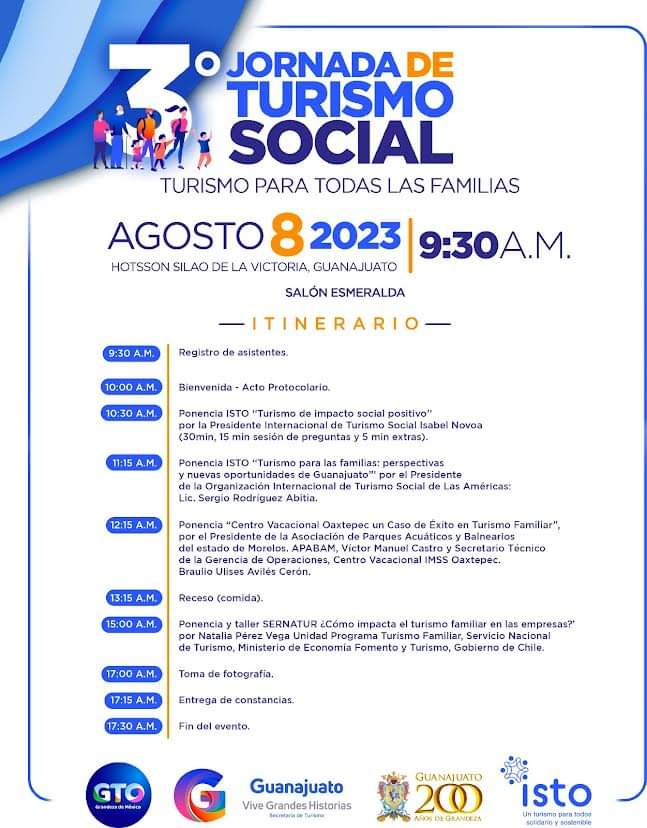 turismogobgente's tweet photo. 🤝 En la #SECTURGTO sensibilizamos a los actores turísticos acerca de la importancia de la atención e inclusión de todas las familias en el turismo.
Te invitamos a la 3️⃣ra. Jornada Turismo Social, Turismo para todas las familias.
Regístrate 🌐 https://t.co/dUzkdRn7EA https://t.co/2XEvs14XU2