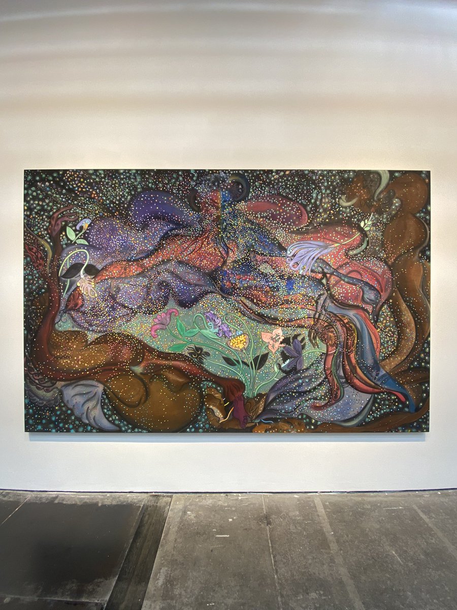 So glad I caught the last day of Chris Ofili’s exhibition at <a href="/victoriamiro/">Victoria Miro</a> - absolutely mesmerising