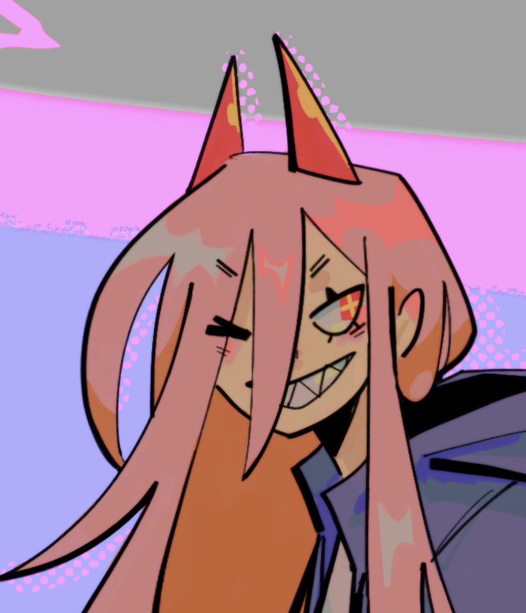 v3rdure_'s tweet image. the way i draw power has changed a lot., i love getting comfortable enough drawing a character that i can stylise them in a cool way
#chainsawman