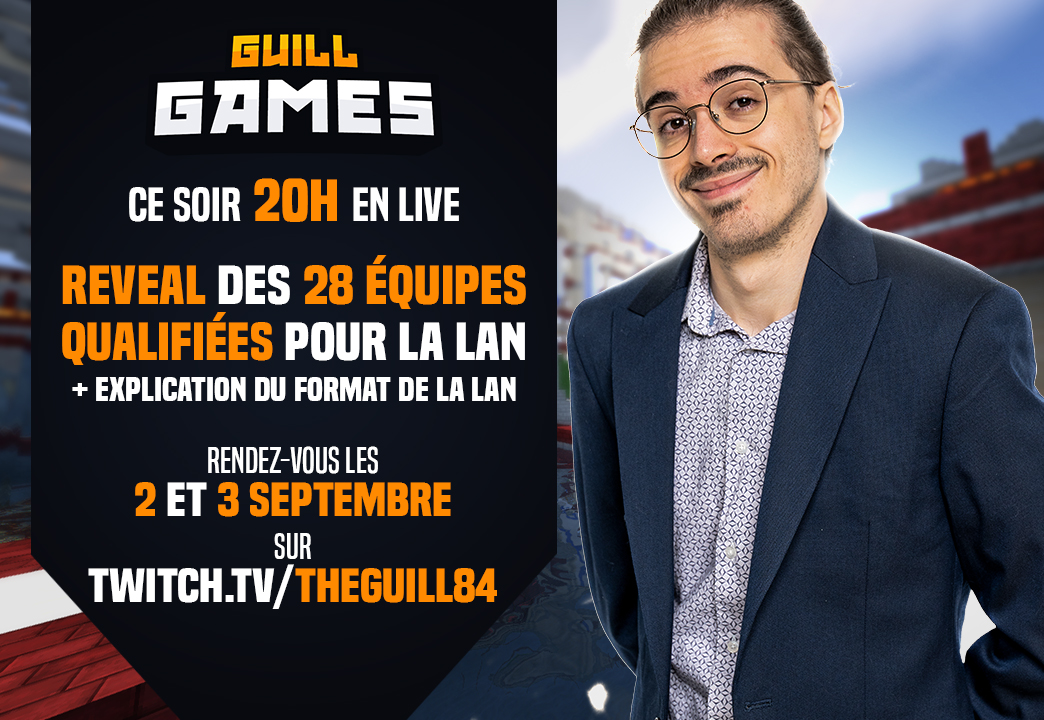 TheGuill84's tweet photo. Ces 2 dernières semaines ont été rudes, intenses : c'était les qualifications en ligne pour la première LAN Minecraft ouverte au monde, 12000€ de cashprize.

Je tenais à vous dire merci, quel bonheur pour nous d'avoir vu autant d'investissement dans un événement qu'on a crée ❤️

On a eu quasi 3000 inscrits, des dizaines de milliers de run jouées dans certains modes de jeu, des centaines d'heures de training pour la plupart.
C'est en voyant ça qu'on se dit qu'on est heureux de créer des événements pour cette communauté, malgré des difficultés parfois.

Ce soir, j'annoncerai les 28 équipes qui ont réussi à se qualifier pour les Guill Games, les 2 et 3 septembre à Paris, retranscrit en direct sur ma chaîne Twitch tout le weekend.

Le plus gros événement de l'histoire de ma chaîne, avec 84 joueurs & streamers sur place, un plateau, du public.
J'espère vous y voir, ça sera pour moi l'aboutissement de plusieurs années de travail 🙏