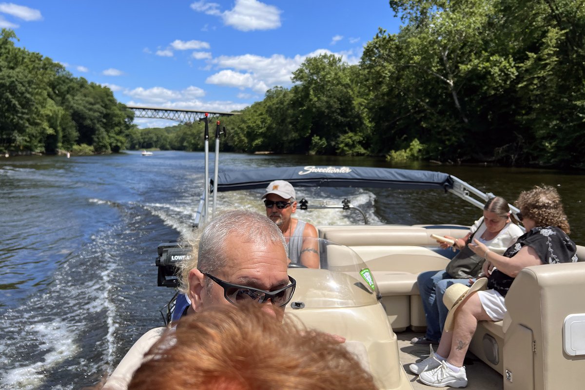 SightsforHope's tweet photo. The Bethlehem Boat Picnic is one of the best days of the year for many of our clients. Thanks to the Bethlehem Boating Club and the Mountainville Lions Club for putting this experience together. #SightsforHope #SeizeIndependenceNow #TransformLives #LehighRiver #Lions #WeServe https://t.co/clV5WAkneR