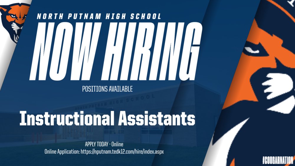 Now Hiring IA's nputnam.k12.in.us/article/118449…