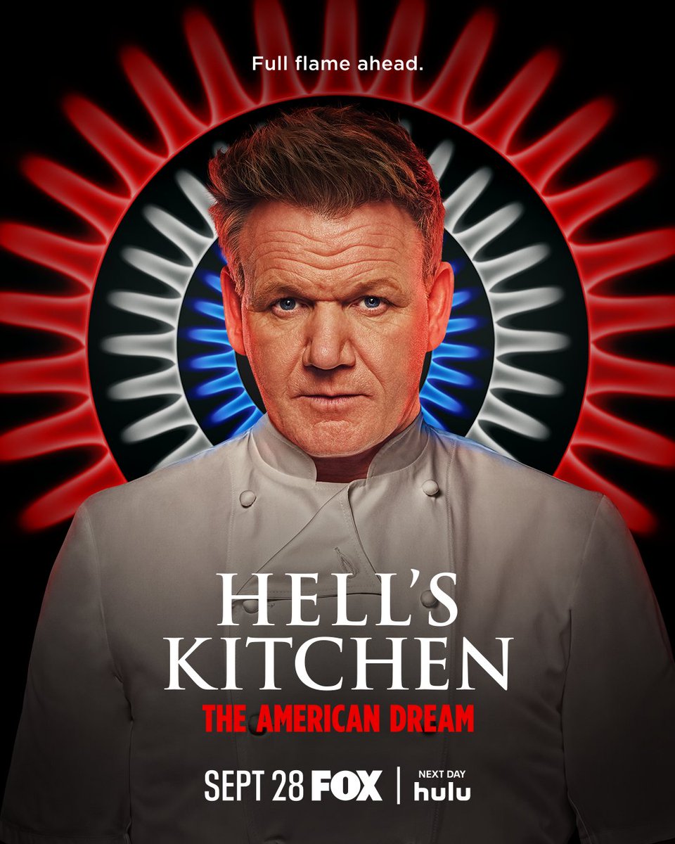 Full flame ahead. 🔥 #HellsKitchen returns September 28 on @FOXTV with episodes next day on @hulu!