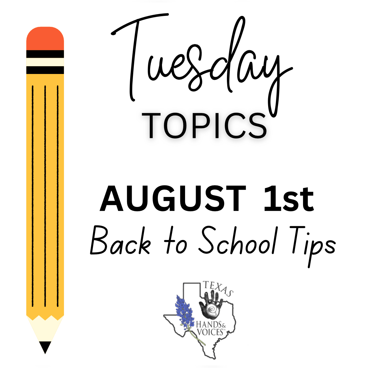 TXHandV's tweet image. Check out our Facebook page tomorrow for Tuesday Topics as we share some back to school tips!  Plus, you can share your own tips with other families too! 

zurl.co/wHEG
