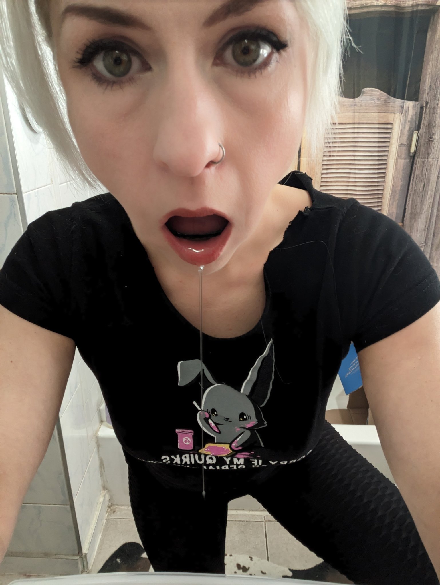 2 pic. My open mouth gag came in!! ♥️🤤🤤 https://t.co/CMqZTUKi8N