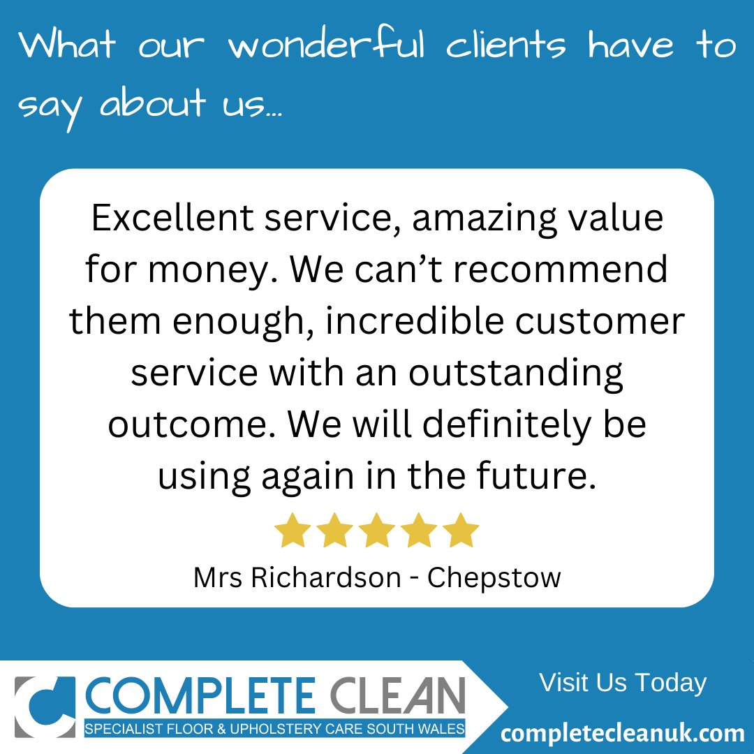 CompleteCleanUK's tweet photo. 😍 Some of our recent customer submitted reviews... 😍

👀To see more, visit our website today - https://t.co/Kn796zT0sj https://t.co/6Qwbf6aHn7