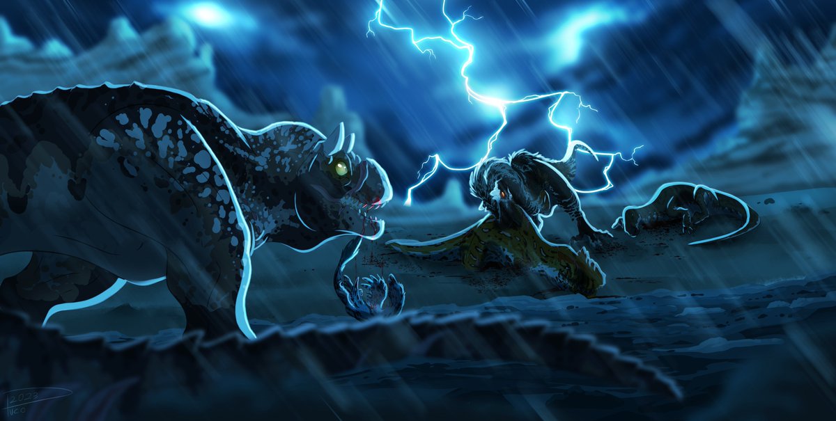 Stormborns
-------------
C0mmissi0n for Umbreon on Discord
#trex #velociraptor #Dinosaurs