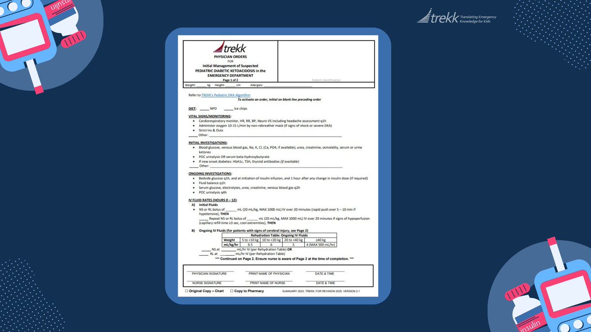 TREKKca's tweet photo. Have you read our #DKA order set yet? This practical healthcare tool can be used alongside the DKA algorithm to help to standardize and expedite orders. Check it out here: https://t.co/0xumLf8G36

#DiabeticKetoacidosis #ResourceUpdate #Diabetes https://t.co/NxK8v1zaii