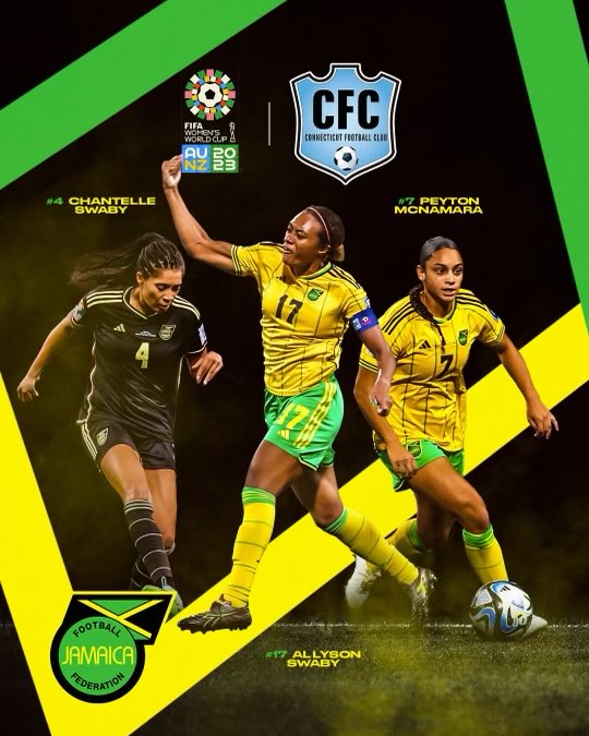 ConnecticutFC's tweet photo. Best of luck in your next match vs Brazil.   We are proud of the 3 of you!!!!!! @allysonswaby10 @chantelleswaby @PeytonMcNamara2 https://t.co/cYkoRUWdVW