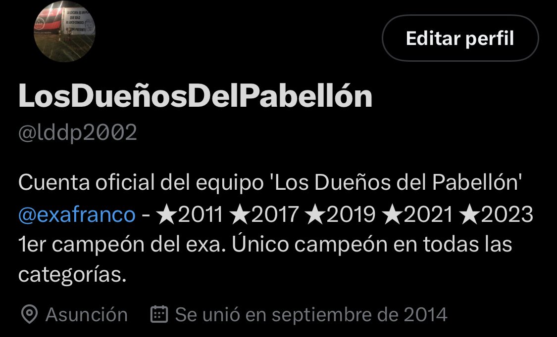 lddp2002's tweet photo. Perfil actualizado 😎 https://t.co/aGFsW8hf7n