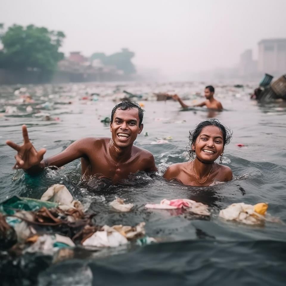 Librattus's tweet photo. Asi estuvieramos mi amor, nadando entre la basurita y los cadaveres en el #RioGanges pero te freseas. Tan Romantico que pudiera ser todo. #IndiaLoveTrip
😆😆😆 https://t.co/RL4UscXRNS