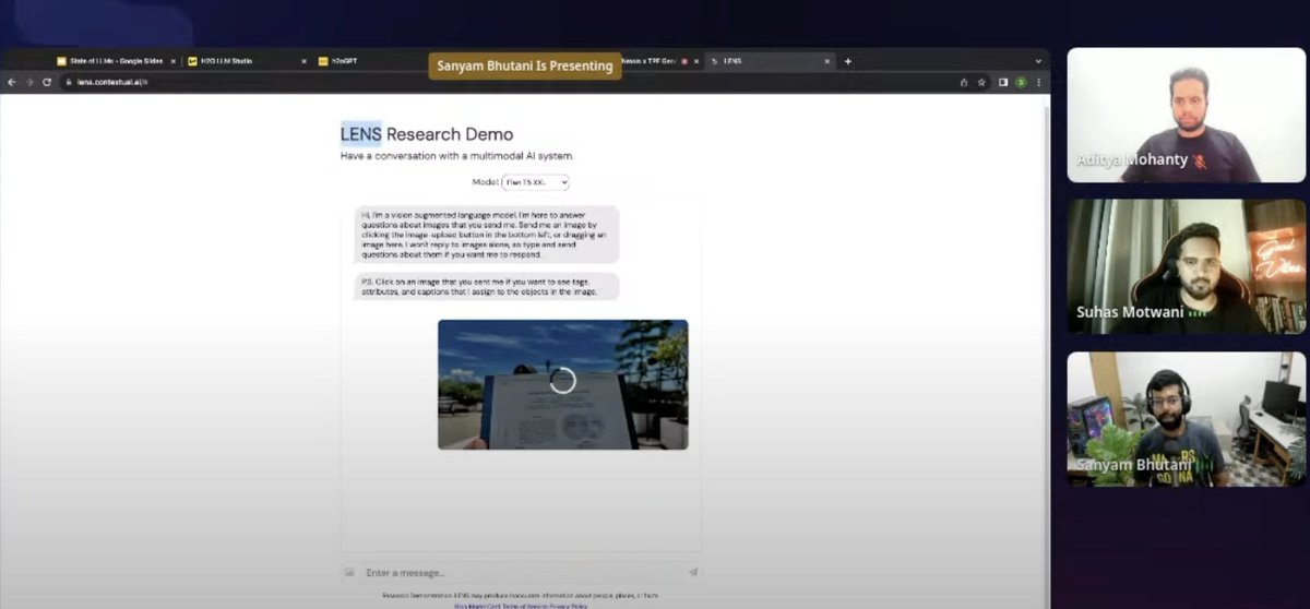 UddhavSeth's tweet image. Session 8 of GenAI Cohort by @TheProductfolks 
A great and exciting wrap up to end two weeks of AI learnings presented by @bhutanisanyam1. From understanding the democratisation of AI by @h2oai to building our own GPT models, loved every minute of this session.
#LearnWithTPF