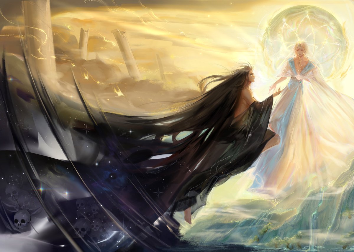 Art that I did last year for #inmyheartbook 

#阿修罗 #帝釈天 #修帝 #阴阳师