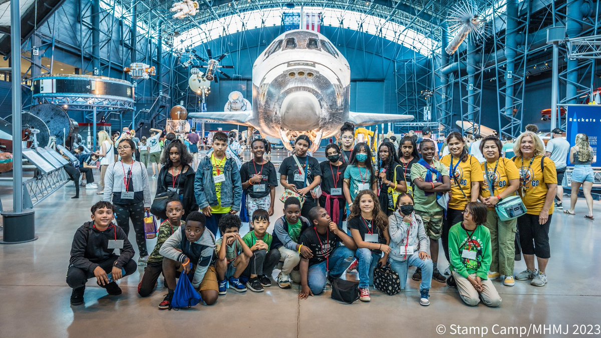 j_sacapano's tweet photo. #STAMPCAMP
is @airandspace (Udvar-Hazy)! Campers are awestruck with the many aircrafts/#NASA exhibits, especially the Space Shuttle Discovery! What a way to start Week 4 #SummerSTAMPCAMP! Thanks again to leaders/facilitators for making it a success! #PGCPSTitle1 #Title1Proud https://t.co/4LW3xUb7T6