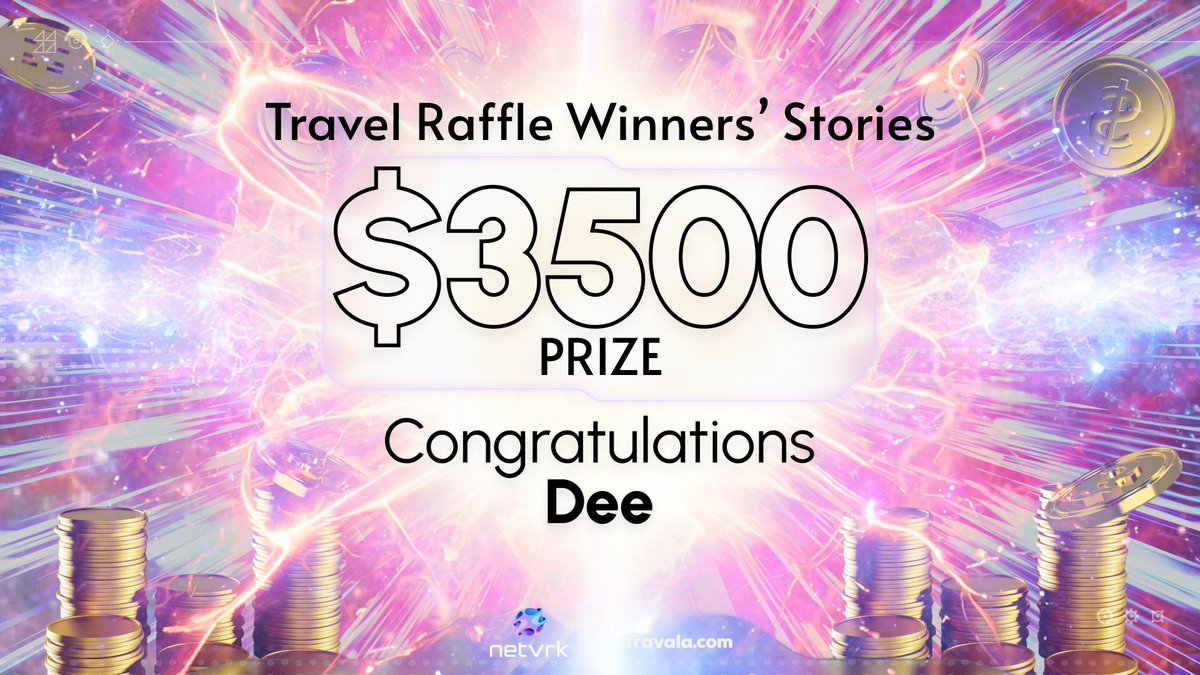 Netvrk_Official's tweet photo. Spotlight on our grand prize Travel Raffle winner, Dee! Ready to escape the Texas heat with her $3,500 @travalacom credits, she's thinking whales, Alaska or even Vegas!

Discover her #Netvrk journey on our Discord! 👉https://t.co/KXBIhPIPtm

#TravelDreams #ExploreWithCrypto https://t.co/klClyH2xdP