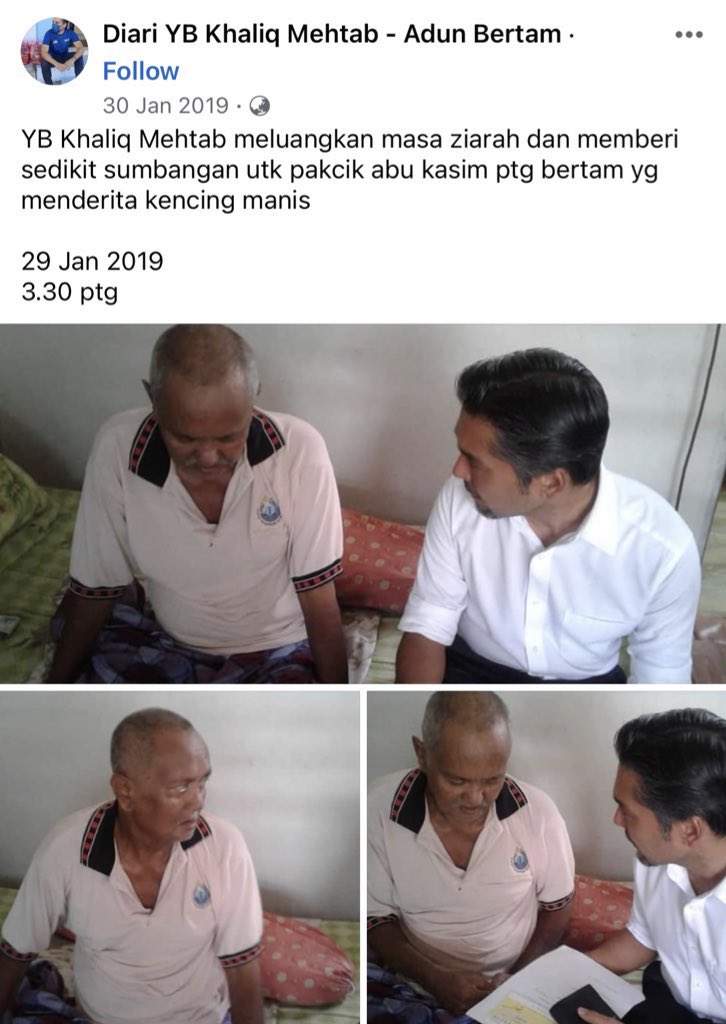 azraarisha's tweet photo. Org tu dari sblum menang ADUN Bertam, Kepala Batas lagi dah rajin turun padang buat kerja. Dia juga peguam

Hari2 dia post dekat FB dia. Penduduk Bertam pun tau la dia punya kerja. Cuma tak viral la plak dekat twitter.🤧

Jemput follow fb dia, nanti kata dia tak buat kerja plak https://t.co/4I6EUtjAnu
