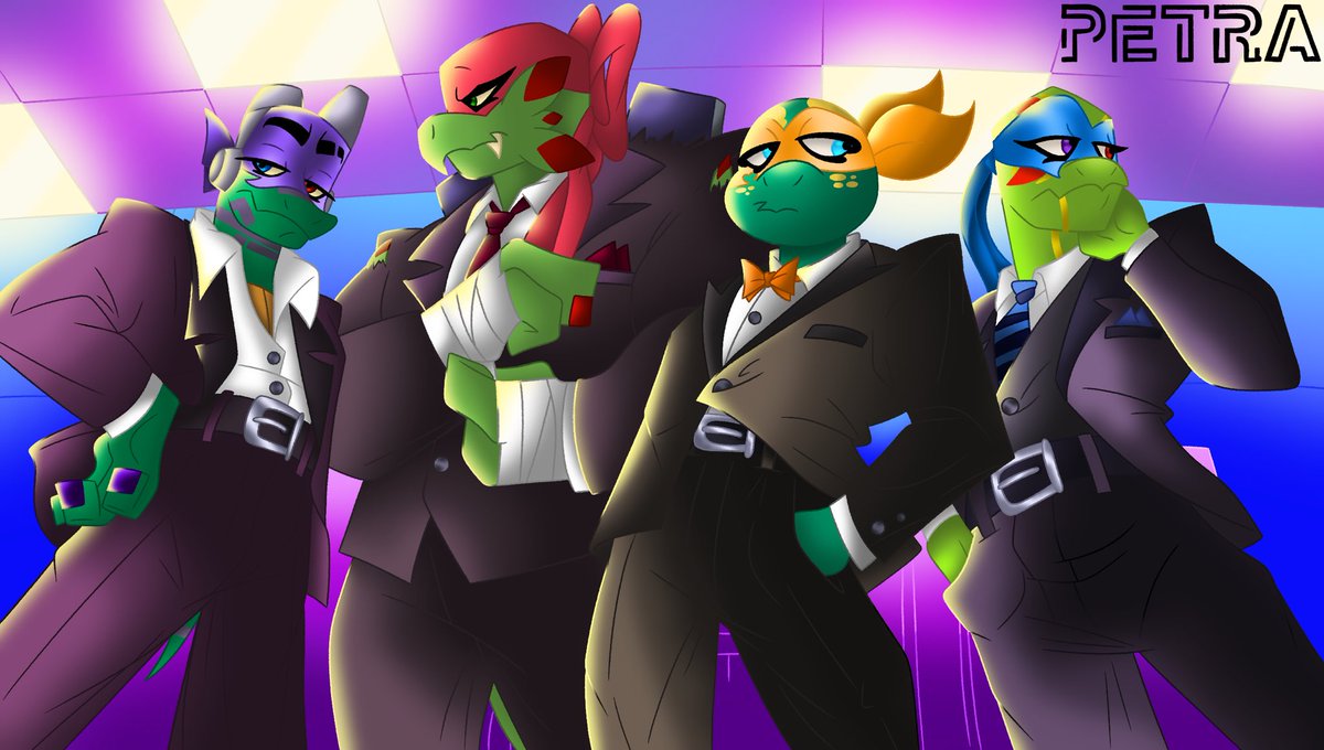Petra4Pres1dent's tweet photo. Had to draw this after watching the best episode in #Riseathon! They’re just so slay 💅 Close ups in the replies! 👇

#rottmnt #UnpauseRiseoftheTMNT #SaveRiseoftheTMNT #RiseSeason3 https://t.co/ouvqI3eYdW
