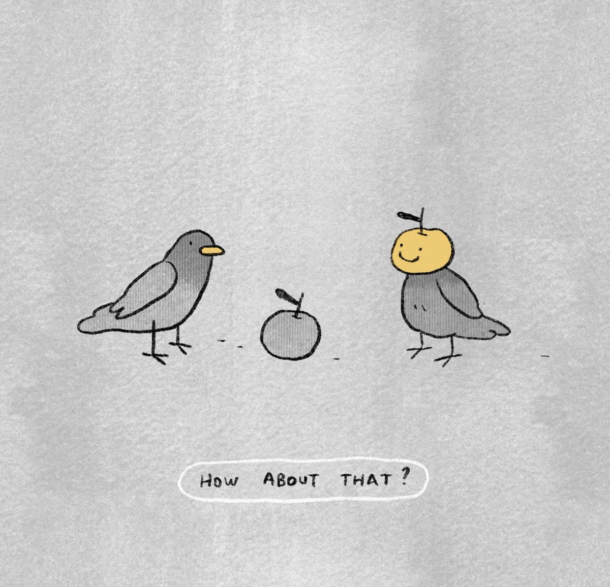 a clue to what semka hides underneath her dress 🍎🤝🐦