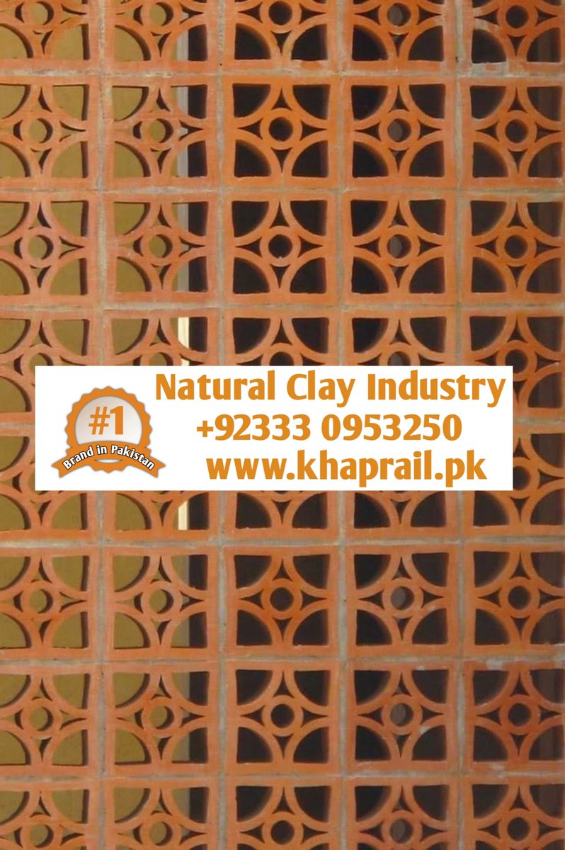 khaprail_tiles's tweet photo. Clay hollow bricks (Clayjaali)
#ClayJaalies #Terracottajali  #Jaalitilesdesign #clayjali #khaprailpk #Jaaliesblock #claytilesprice #claytileroof #terracotta #terracottapots #clay #claytile #rooftiles #Dha #foryou #foryoupage #bahria #bahriatown #pakistan #sindh #punjab https://t.co/b44l9EUUPc