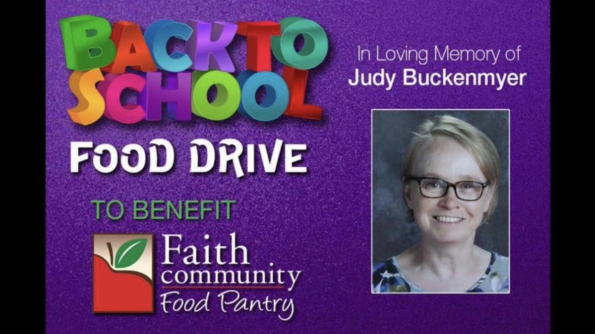 DocSevs's tweet image. Announcing the fourth annual Judy Buckenmyer memorial food drive, Saturday, October 7, 9am - 1pm, at Lakota East High School. Stay tuned for information about most-needed items. See you there! #WEareLakota #EastsidePride